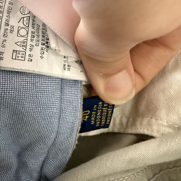 Polo Ralph Lauren Shorts Men's 40 Khaki Chino Stretch Classic Fit Cotton Blend - Picture 8 of 11